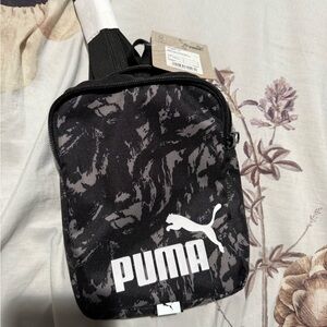 PUMA Black and Gray Camouflage Belt Bag